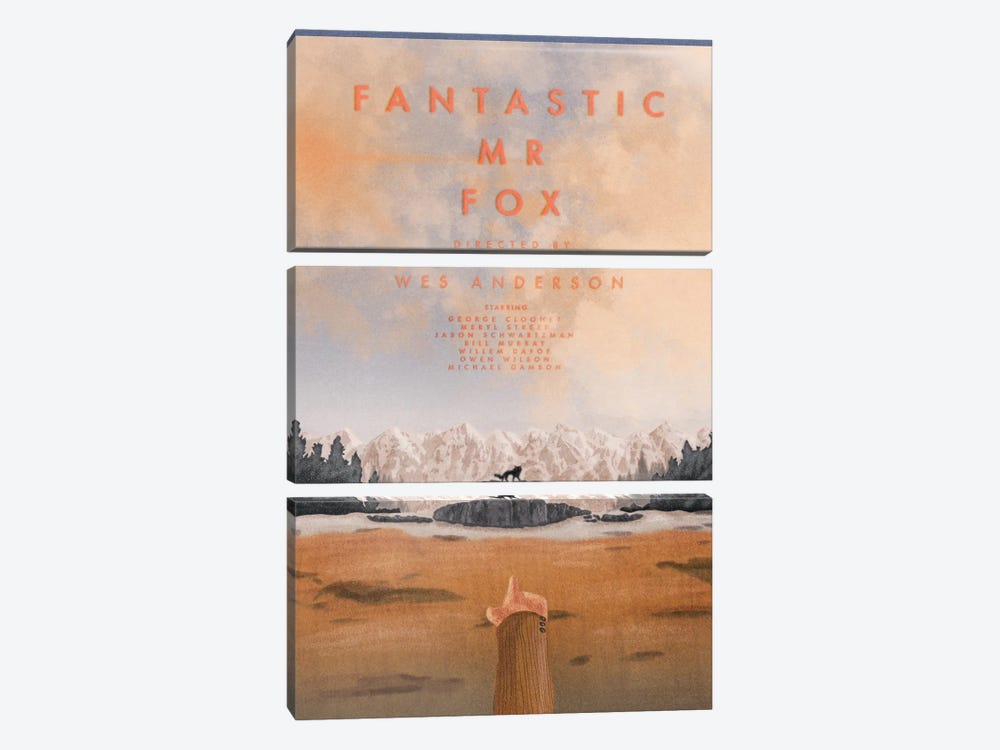 Fantastic Mr. Fox by Jamie Edler 3-piece Art Print
