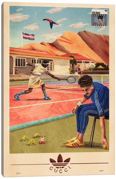Gucci Motel Canvas Art Print - Tennis Art