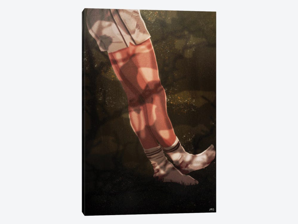 White Socks And Shorts by Jamie Edler 1-piece Canvas Artwork
