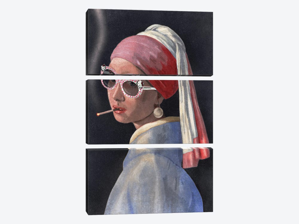 Style Icon Vermeer by Jamie Edler 3-piece Canvas Print