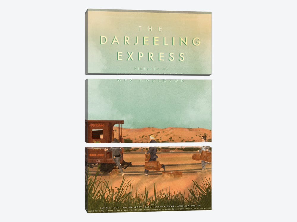The Darjeeling Limited by Jamie Edler 3-piece Canvas Wall Art
