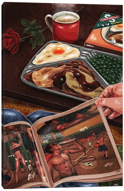 Late Night Dinner Canvas Art Print - American Cuisine Art
