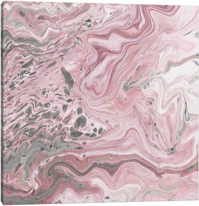 Blush Minerals II Canvas Art Print - Gray & Pink Art