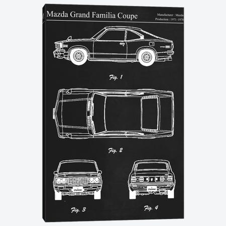Mazda Grand Familia Coupe Canvas Print #JFD106} by Joseph Fernando Canvas Wall Art