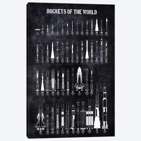 Rockets Of The World Canvas Print #JFD10} by Joseph Fernando Canvas Art Print