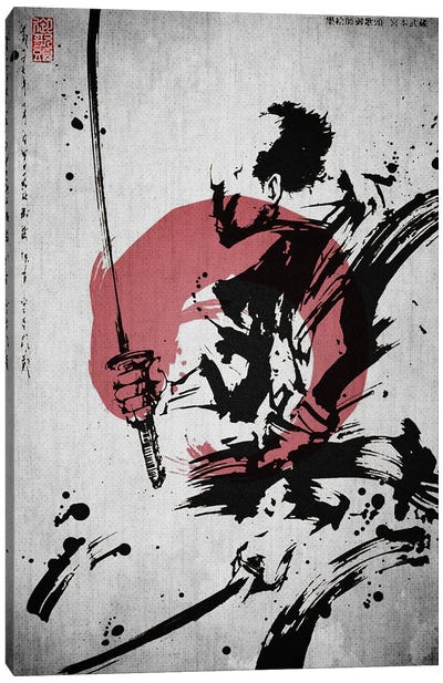 Samurai Master Canvas Art Print - Joseph Fernando