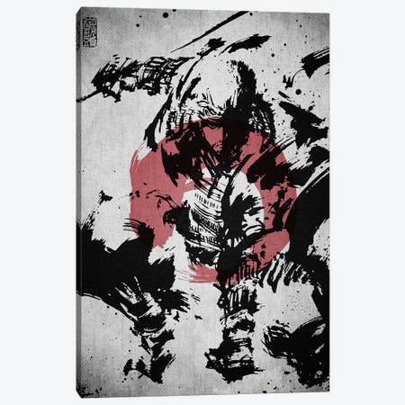 Samurai Smash Canvas Print #JFD114} by Joseph Fernando Canvas Print