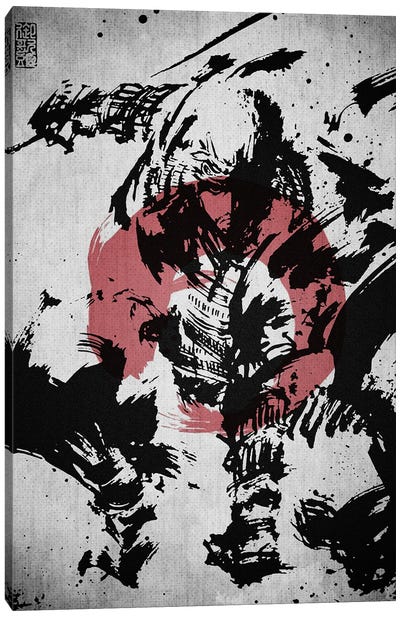 Samurai Smash Canvas Art Print - Joseph Fernando