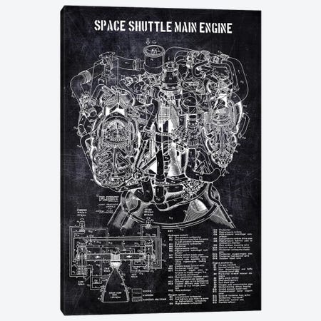 Space Shuttle Main Engine Canvas Print #JFD11} by Joseph Fernando Canvas Print