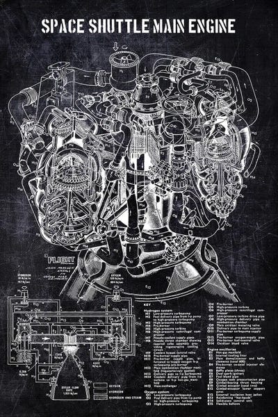 Electronics & Communication Blueprints: Space Shuttle Main Engine by Joseph Fernando
