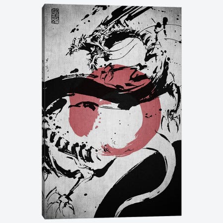 Dragon Angry Canvas Print #JFD120} by Joseph Fernando Canvas Print