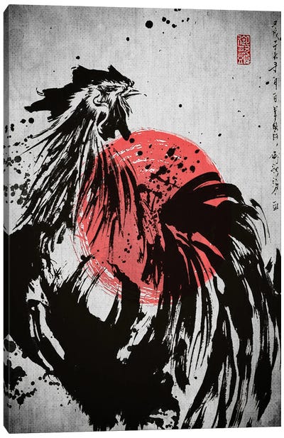 Rooster Canvas Art Print - Joseph Fernando