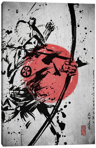 Samurai Arrow Canvas Art Print - Samurai Art