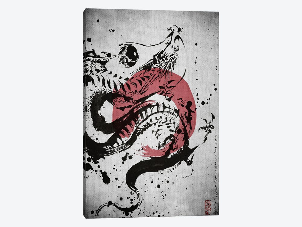 Samurai Dragon by Joseph Fernando 1-piece Canvas Wall Art