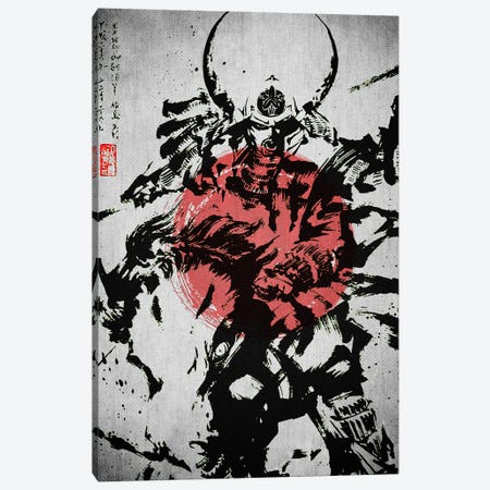 Samurai Fighter Canvas Print #JFD133} by Joseph Fernando Canvas Wall Art
