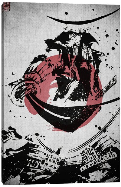 Samurai Sword Canvas Art Print - Samurai Art