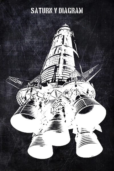 Electronics & Communication Blueprints: Saturn V Diagram by Joseph Fernando