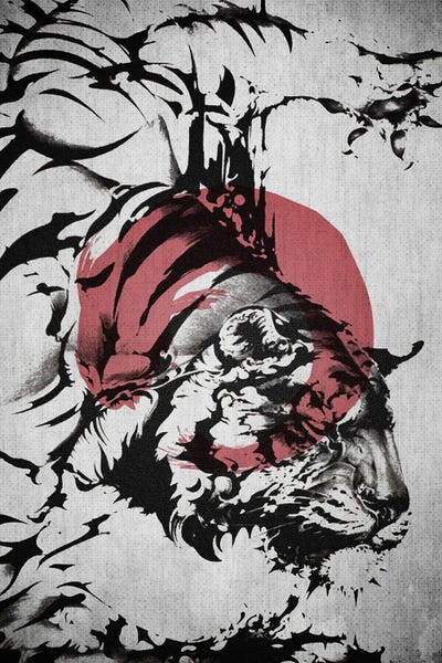 Samurai Tiger by Joseph Fernando canvas print