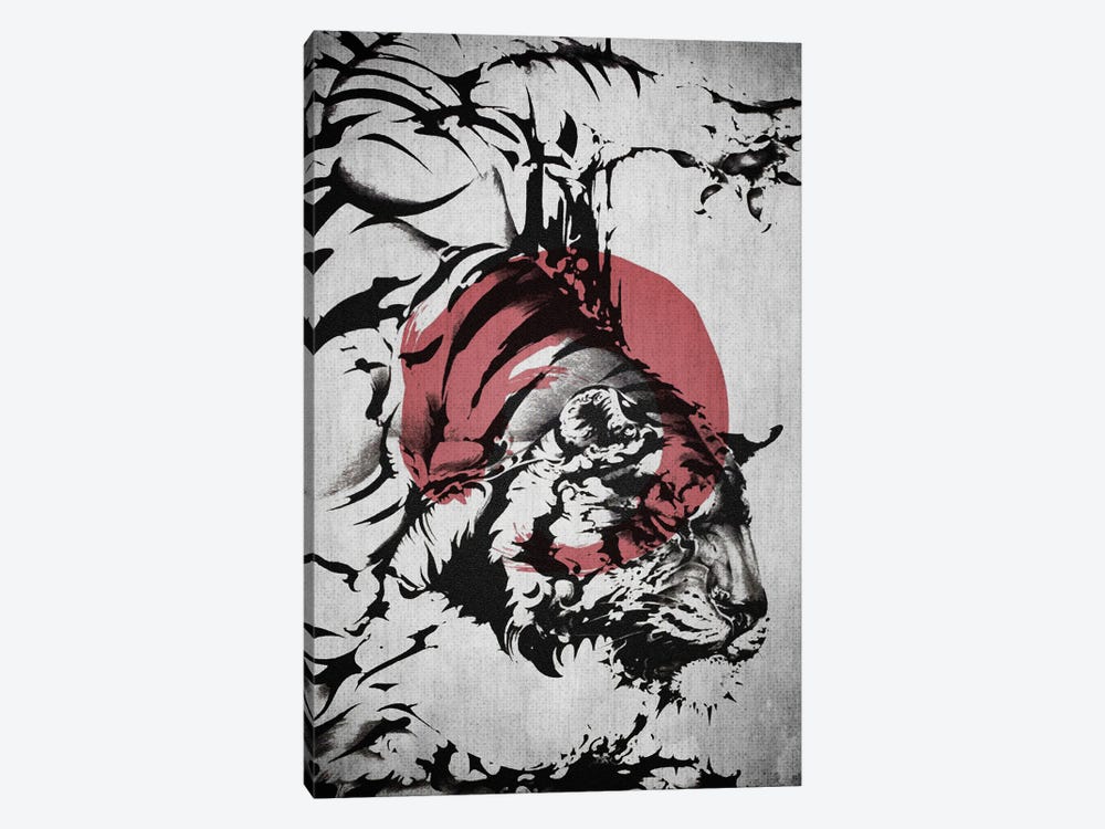 Samurai Tiger by Joseph Fernando 1-piece Canvas Print