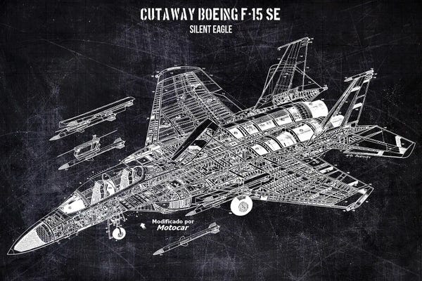 Aviation Blueprints: Cutaway Boeing F-15 Se by Joseph Fernando