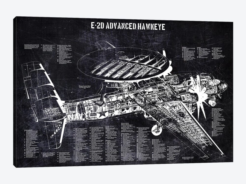 E-2d Advanced Hawkeye by Joseph Fernando 1-piece Art Print