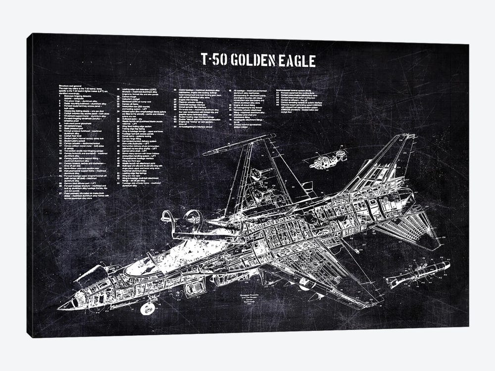 T-50 Golden Eagle by Joseph Fernando 1-piece Canvas Art Print
