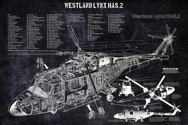 Aviation Blueprints: Westland Lynx Has II by Joseph Fernando