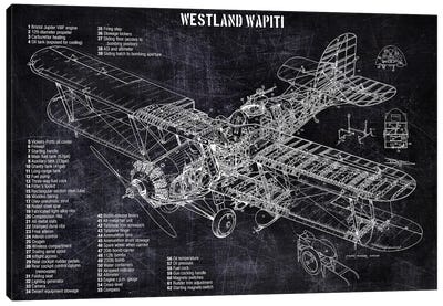 Westland Wapiti Canvas Art Print - Aviation Blueprints