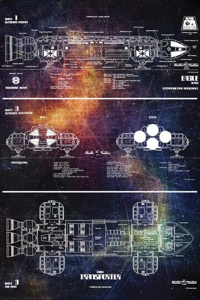 Engineering & Machinery Blueprints: Space Eagle by Joseph Fernando