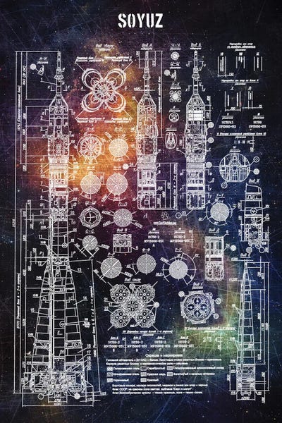 Engineering & Machinery Blueprints: Soyuz by Joseph Fernando