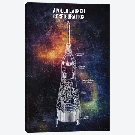 Apollo Launch Canvas Print #JFD176} by Joseph Fernando Canvas Print