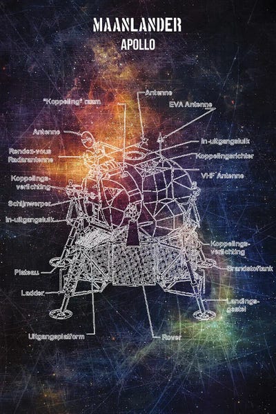 Engineering & Machinery Blueprints: Maanlander by Joseph Fernando