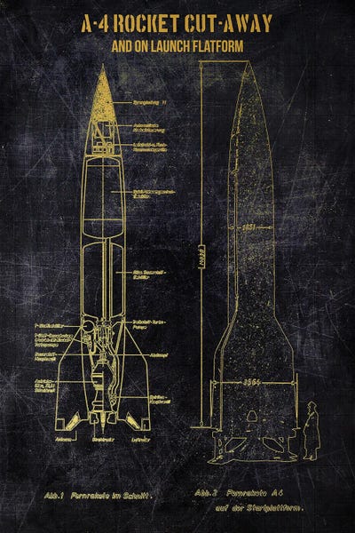 A-4 Rocket Cut-Away Gold