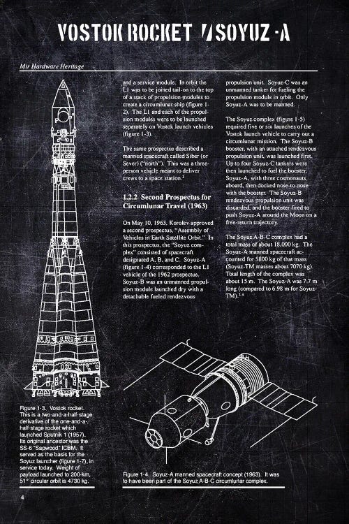 Vostok Rocket & Soyuz - A