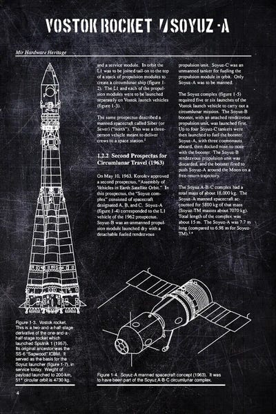 Electronics & Communication Blueprints: Vostok Rocket & Soyuz - A by Joseph Fernando