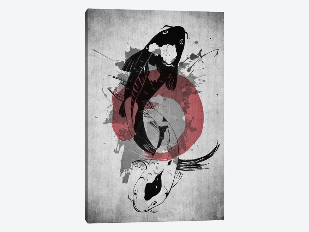 Koi Yin Yang by Joseph Fernando 1-piece Canvas Print