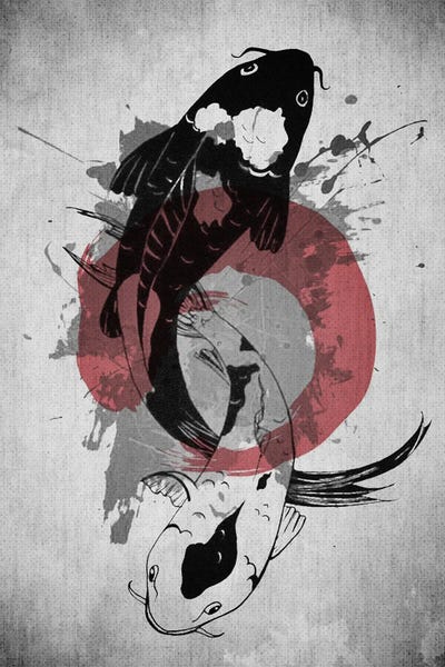 Koi: Koi Yin Yang by Joseph Fernando