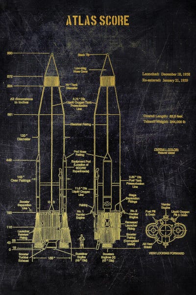 Atlas Score Gold by Joseph Fernando art print