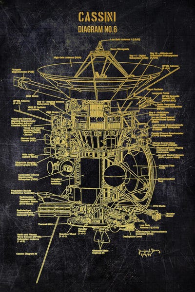 Cassini Gold by Joseph Fernando canvas print