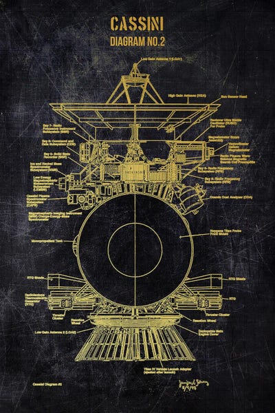 Cassini No.2 Gold by Joseph Fernando art print