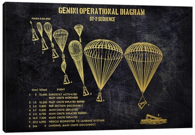 Gemini Operational Diagram Canvas Art Print - Joseph Fernando