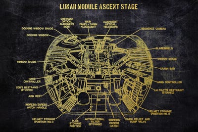 Lunar Module Ascent Stage by Joseph Fernando art print