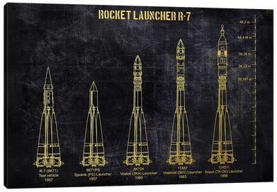Rocket Launcher R-7 Canvas Art Print - Joseph Fernando