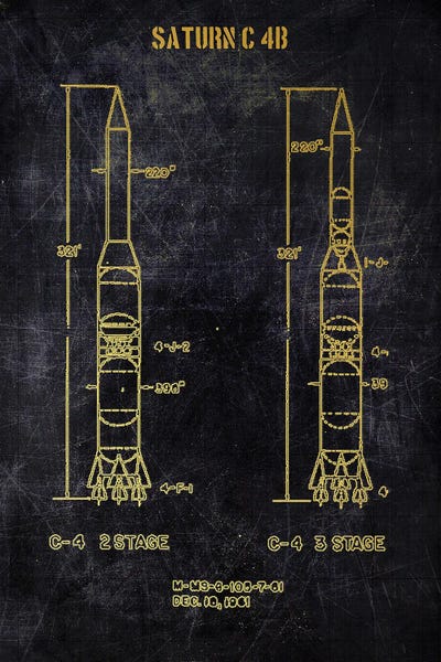 Saturn C 4B by Joseph Fernando canvas print