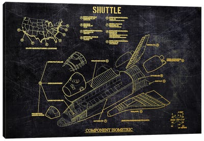 Shuttle Canvas Art Print - Joseph Fernando