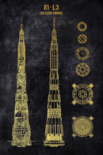 Soviet N1 by Joseph Fernando art print