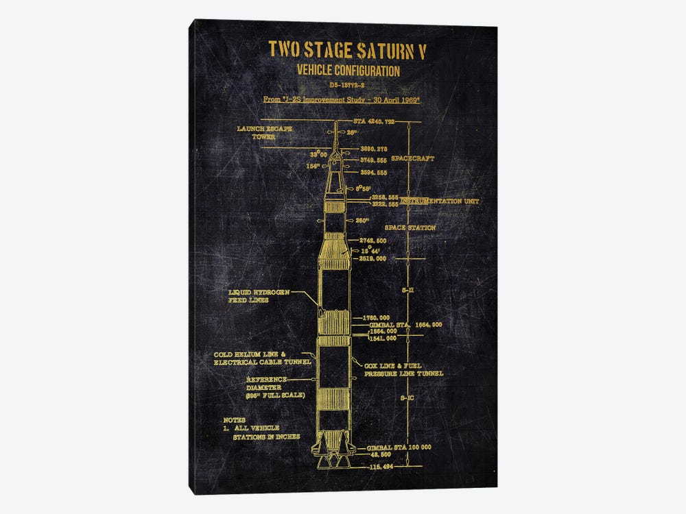 Teo Stage Saturn V by Joseph Fernando 1-piece Art Print