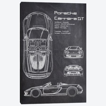 Porsche Carrera Gt Canvas Print #JFD258} by Joseph Fernando Art Print