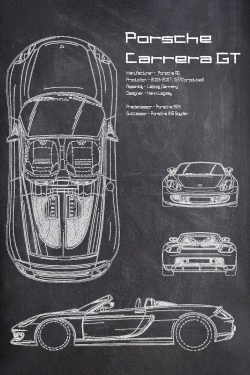 Porsche Carrera Gt by Joseph Fernando wall art