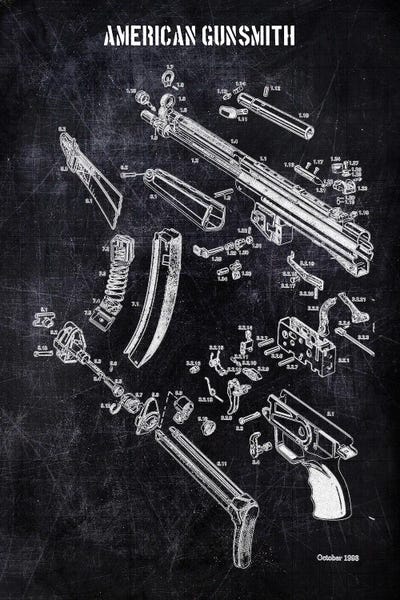 Weapon Blueprints: American Gunsmith by Joseph Fernando
